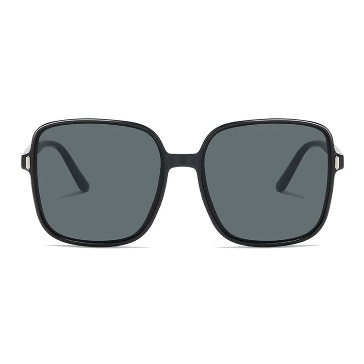 Black square frame sunglasses with dark polarized lenses lightweight style summer breeze sunglasses deal from My Store