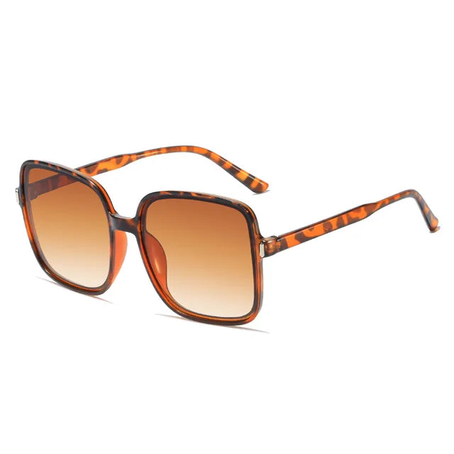 My Store tortoiseshell oversized square sunglasses with gradient brown lenses summer breeze sunglasses deal
