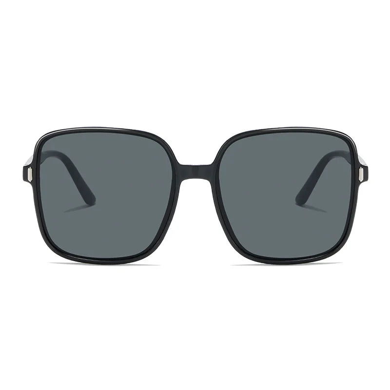 Black square frame sunglasses with dark polarized lenses lightweight style summer breeze sunglasses deal from My Store