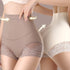high waist shaping panties kit in taupe and cream with lace trim and tummy control smoothing design